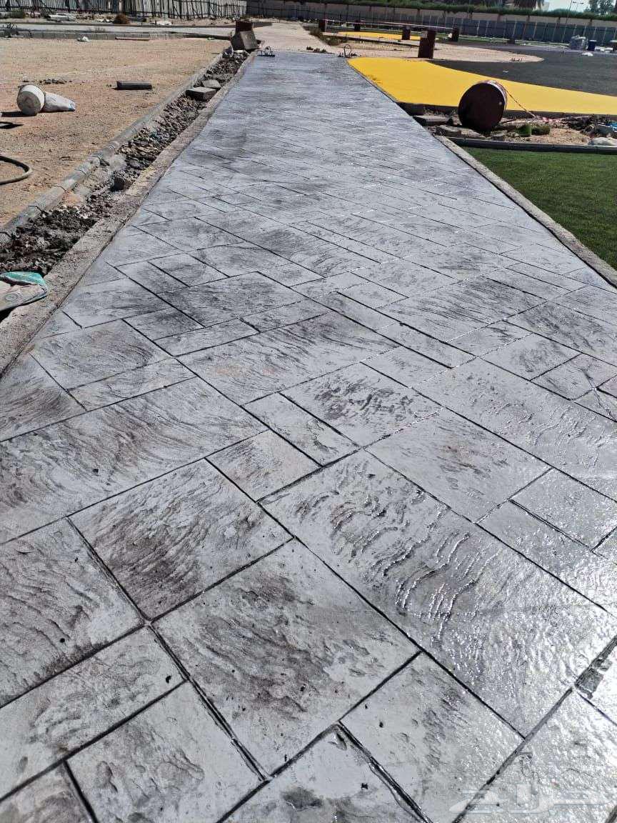 صبه الخرسانة المطبوعة الملونة64474155541507112