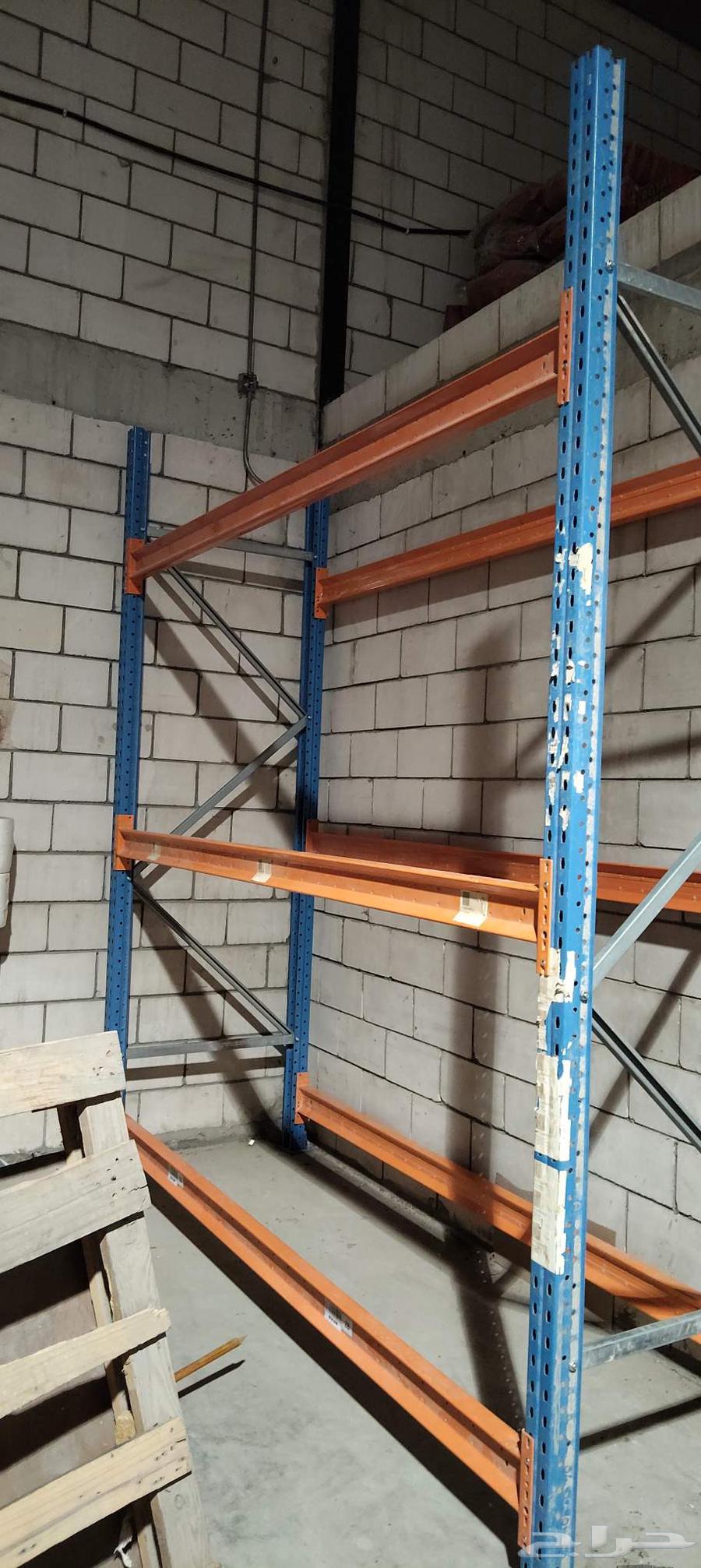 Used and new heavy-duty shelves with a load capacity of 2 tons, platforms, disassembly, and assembly64474139447681111