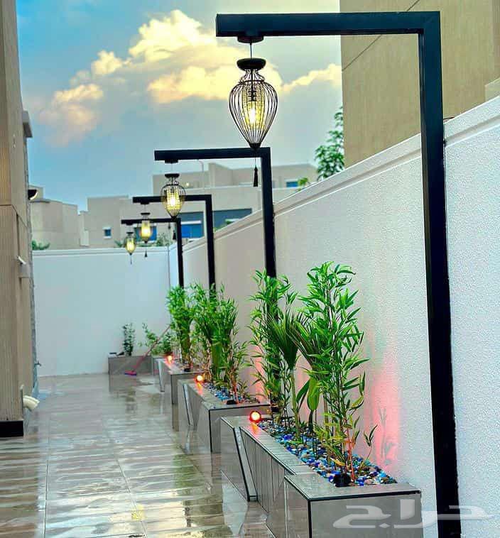 تنسيق حديق عشب صناعي شلال احواض مظلات سواتر64487216441985111