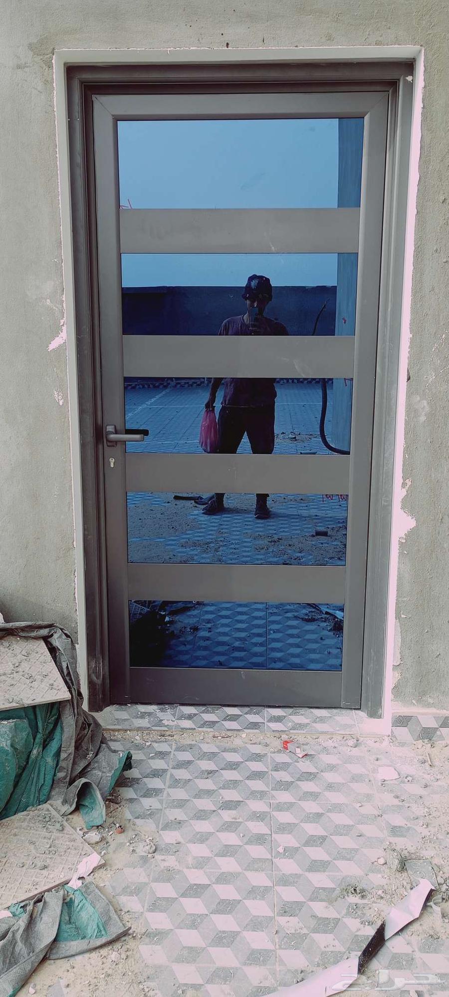 جميع انواع الامنيوم ابواب شبابيك مطابخ دربزين زجاج شاور64487262564737111