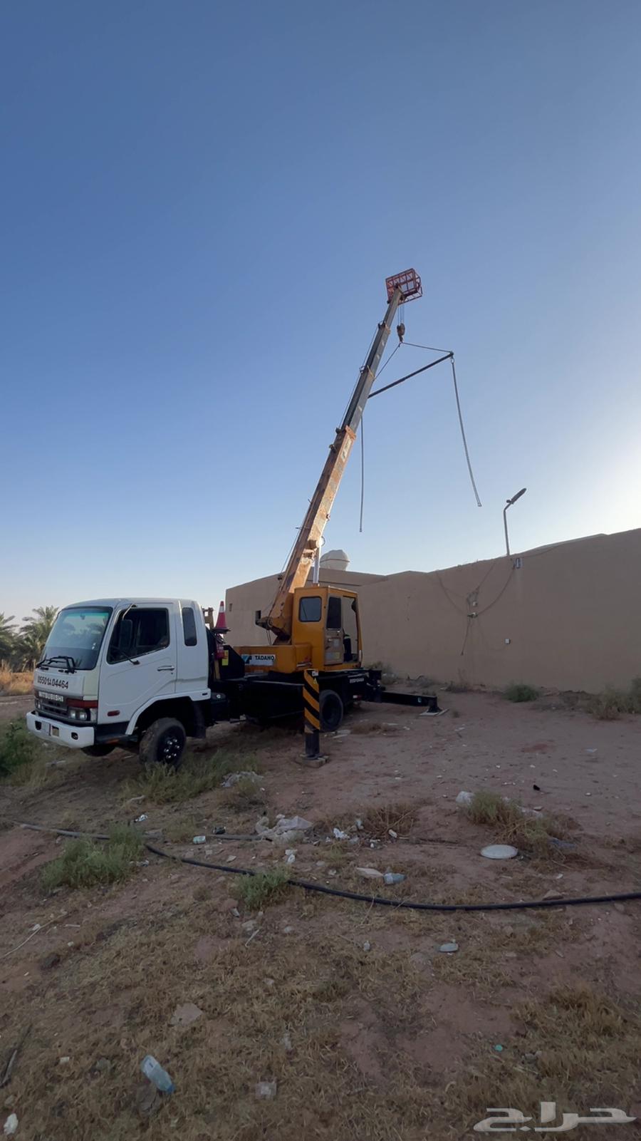 للايجار كرين 7طن وبوم ترك سله64493705414146110