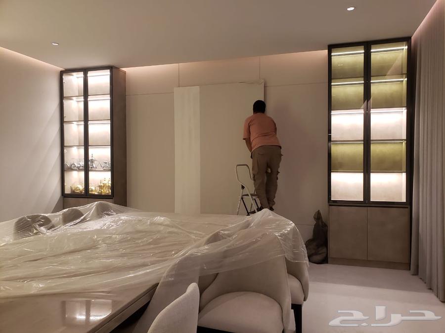 ديكورات جبسيه وورق الجدران شيبورد وتكسيات بديل الخشب وباركيه64493721281155110