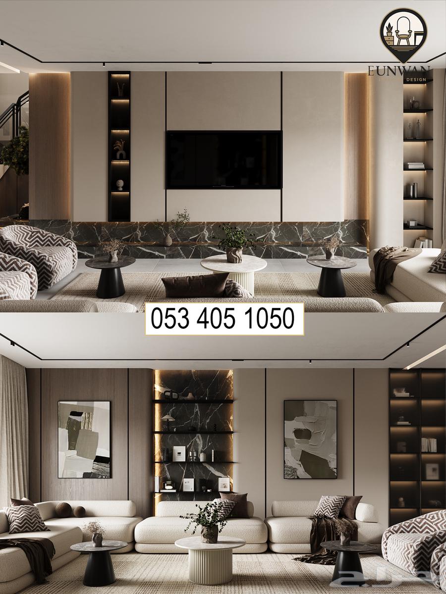 ديكورات جبس بورد تصميم داخلي وتنفيذ64506216927363110