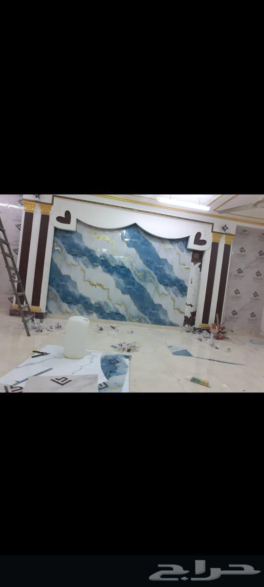 ديكورات جبسيه وورق الجدران شيبورد وتكسيات بديل الخشب وباركيه64493721281155114