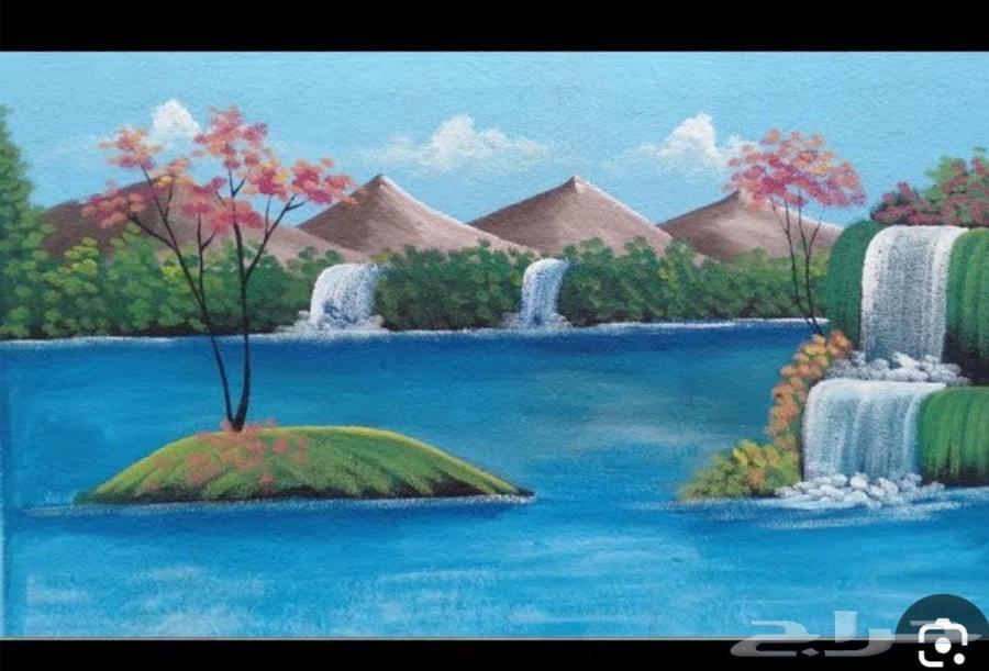 رسام وخطاط بالمدينه المنوره رسم علي الجدار64501746453250110