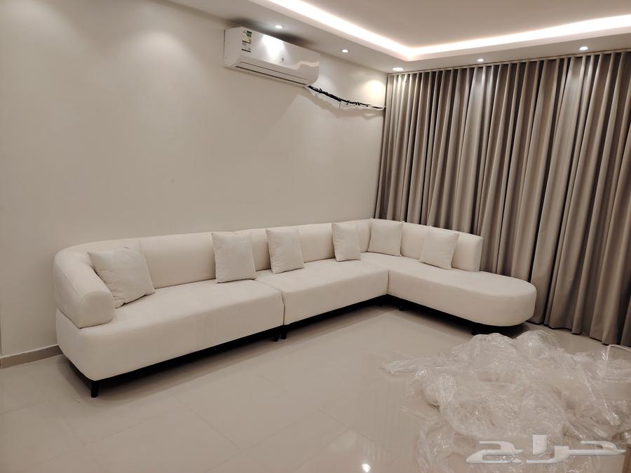 Customizing curtains on the Wi-Fi system and customizing sofa sets and Arabic majlis with work warranty, precision in execution, curtain installation, sofa modification, and upholstery64506347329667112