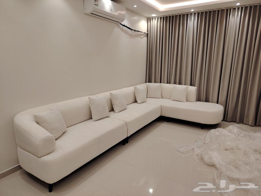 Customizing curtains on the Wi-Fi system and customizing sofa sets and Arabic majlis with work warranty, precision in execution, curtain installation, sofa modification, and upholstery64506347329667113