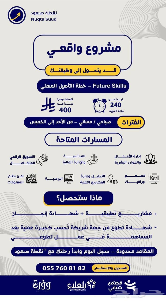 وظيفتك تبدأ من هنا برنامج تأهيل منتهي بالتوظيف64506411633794110