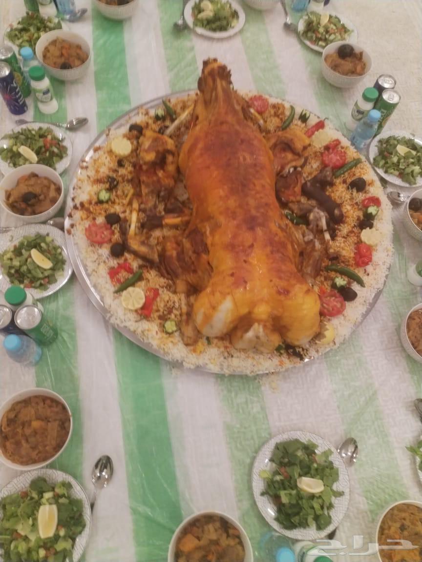 Mobile chef with pots, slaughtered meat, traditional dishes, jareesh, qursan, mandi64506331805955112