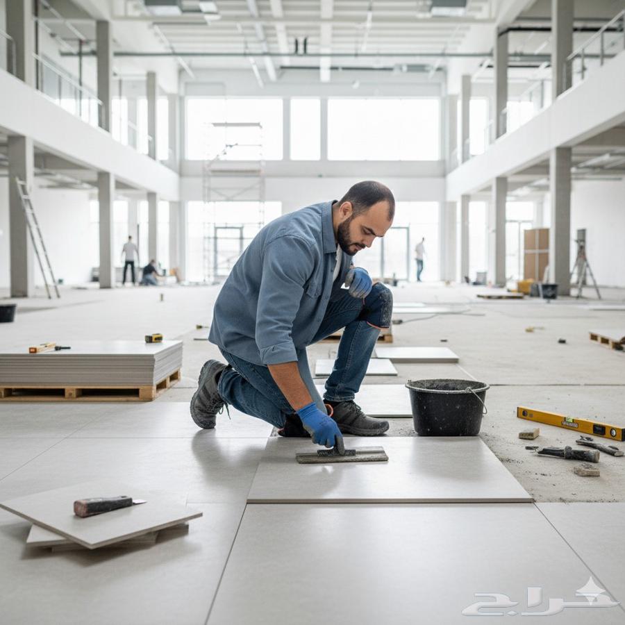 معلم بلاط بورسلين ورخام ارضيات وحوائط باعلى جوده شغل بليزر64518276863874110