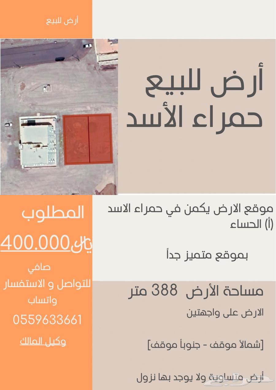 For sale, red land in Al-Asad on two fronts in a prime location64513525282817110