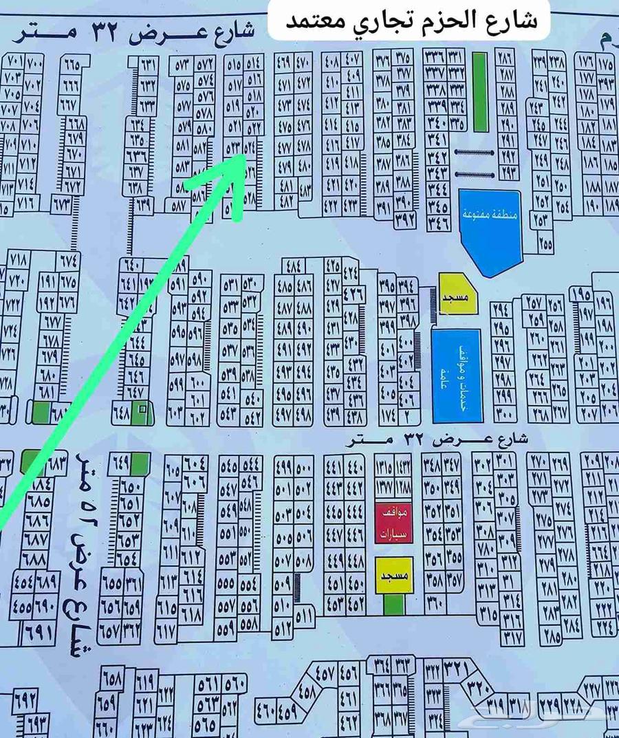 للبيع نص أرض في حي النور مخطط 6ج س أ64513509473026110