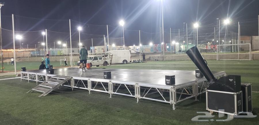 مسرح الألمنيوم واجهة خشب64513589497345112