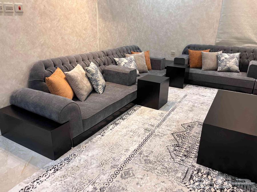 Custom floor sofas and fabric curtains in Al-Madinah64518164601985114