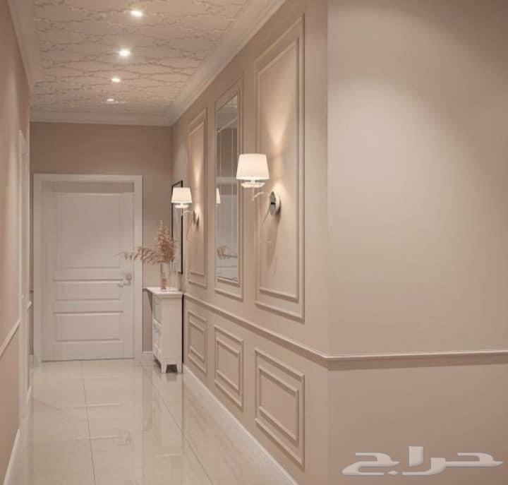 Interior decoration, hidden screens, foam paints, chipboard, wallpaper, shelves64518293220481110