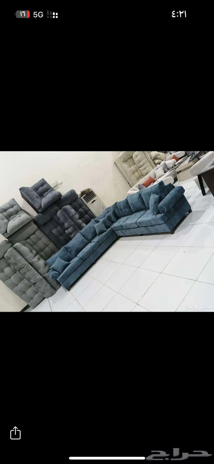 كنب جديد متوفر بجميع الالون64518051074051110