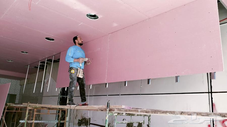 Flat gypsum board per meter 40 SAR, minimum area 100 meters64534471224066113