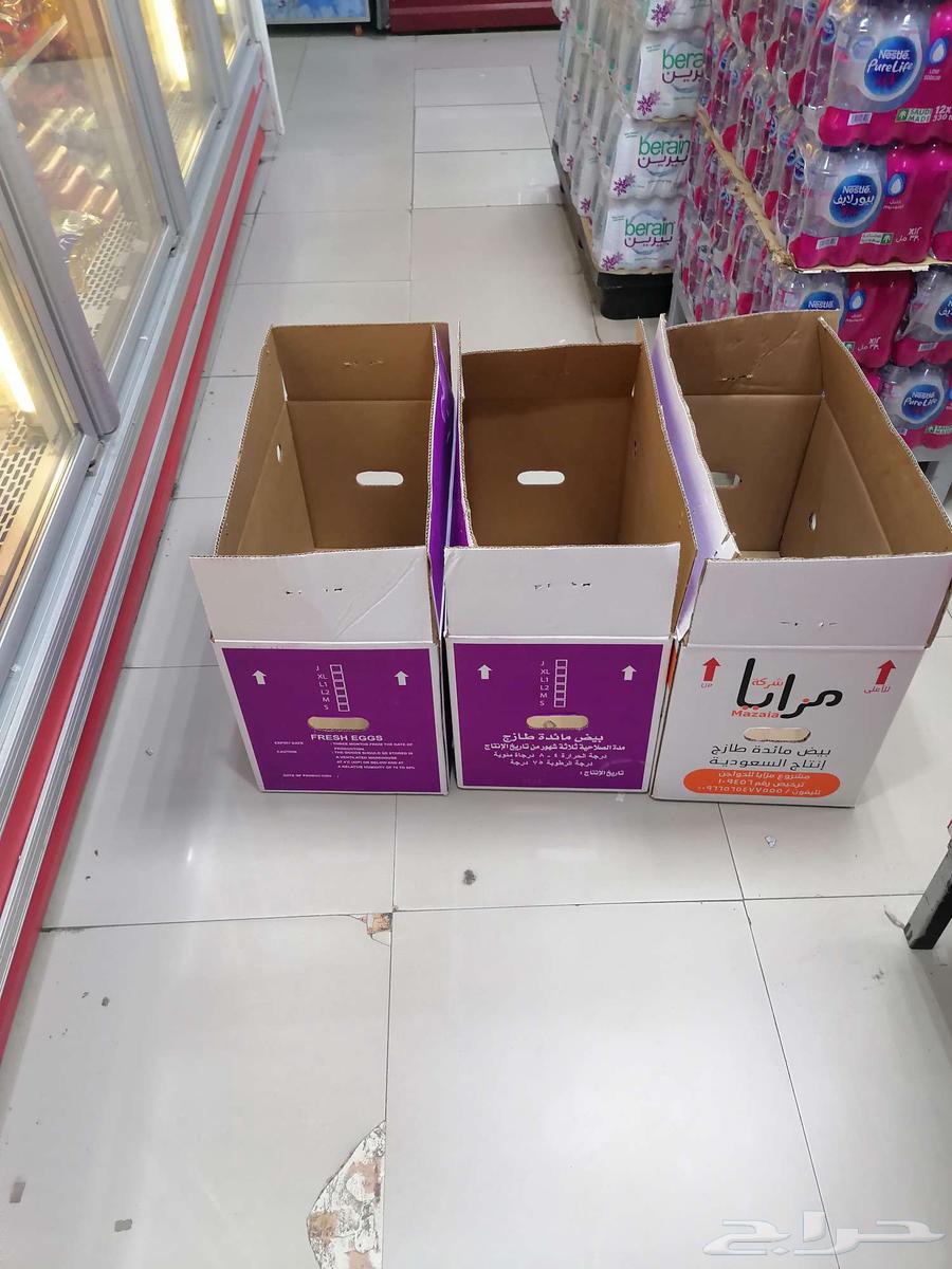 كرتون بيض نظيف لنقل العفش الحبه ريالين ونص64534440155779110