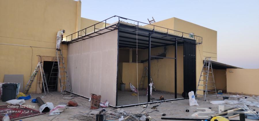 بناء ملحق سمنت بورد ساندوتش بنل قرميد جلسات بيوت شعر64534407288067112