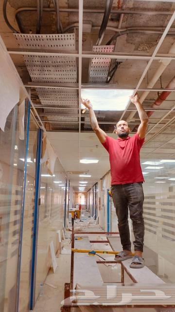 Flat gypsum board per meter 40 SAR, minimum area 100 meters64534471224066110