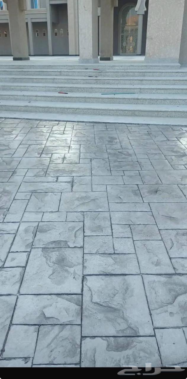 Concrete flooring work execution, decorative finishes, printed sealing64534227230851111