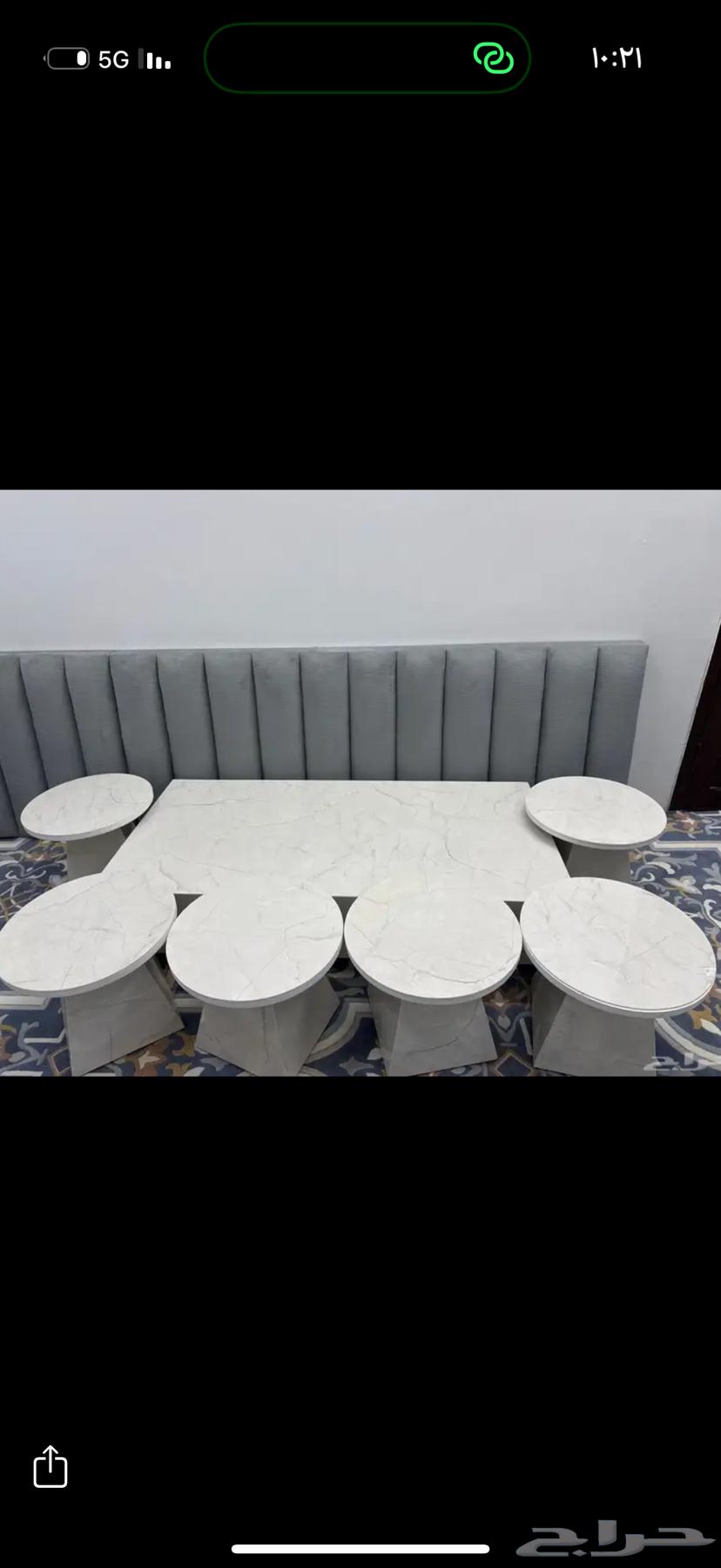 Marble alternative table with 6 service for 500 negotiable64534488740099110