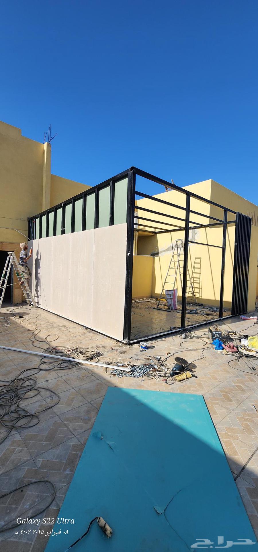 بناء ملحق سمنت بورد ساندوتش بنل قرميد جلسات بيوت شعر64534407288067113