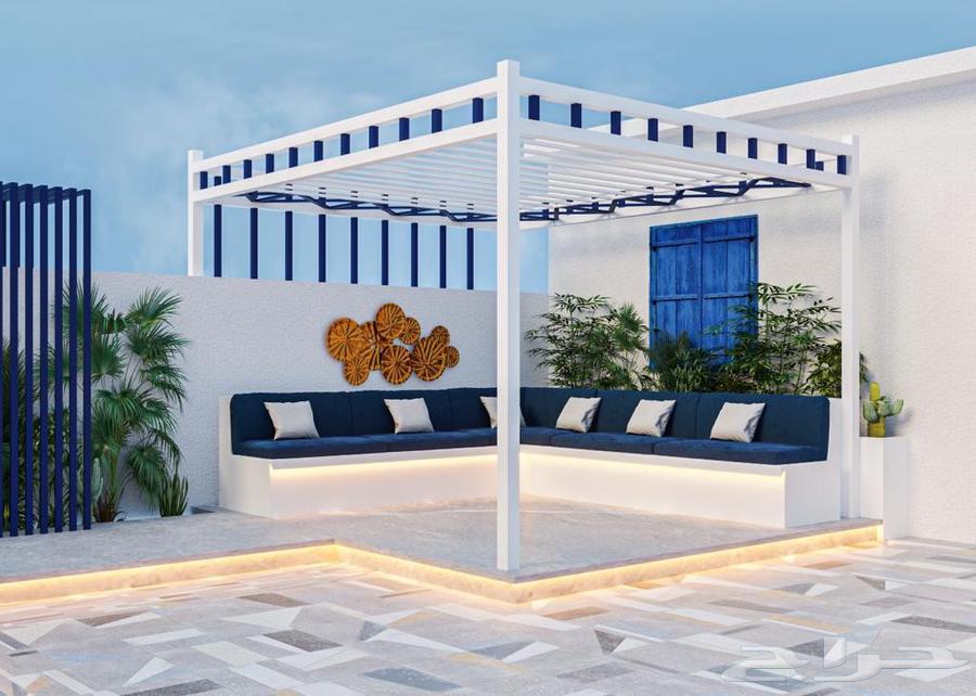 مظلات وسواتر مساكن العساف وجميع أعمال الحداده وبرجولات64538659145985110