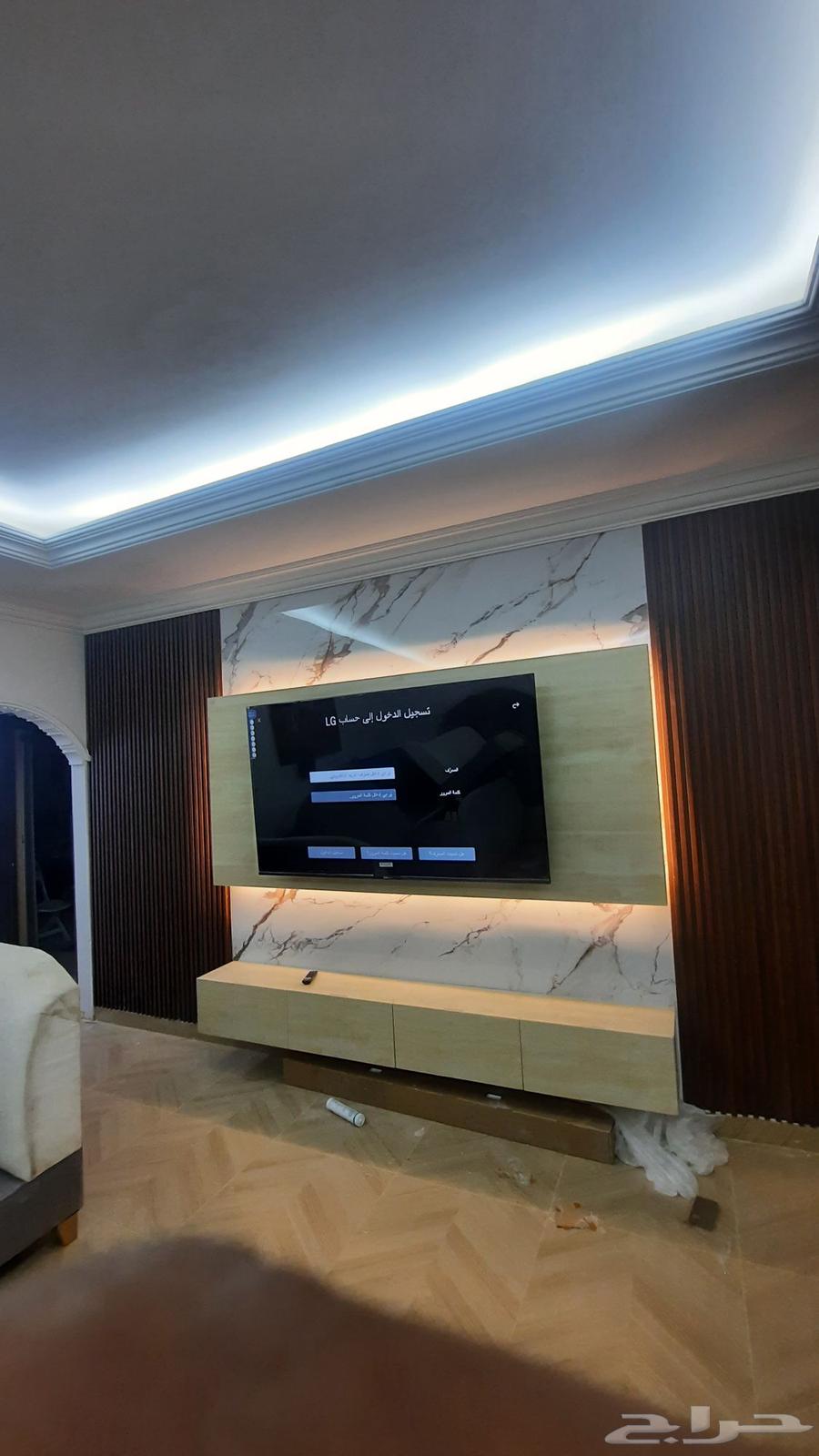 ديكورات ..بديل الرخام مع بديل الشيبورد64538794194049111