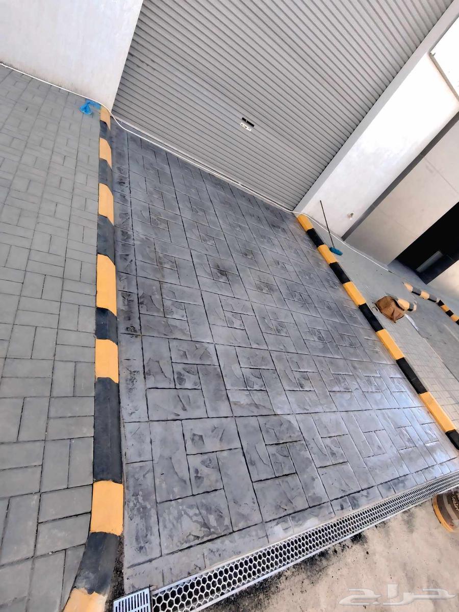 Colored STAMP Concert concrete printed floor casting64538848610178111