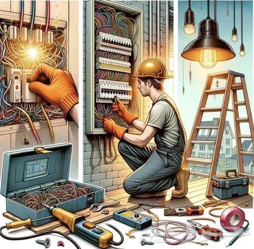 فني كهربائي منازل تأسيس وتشطيب64538816651651110