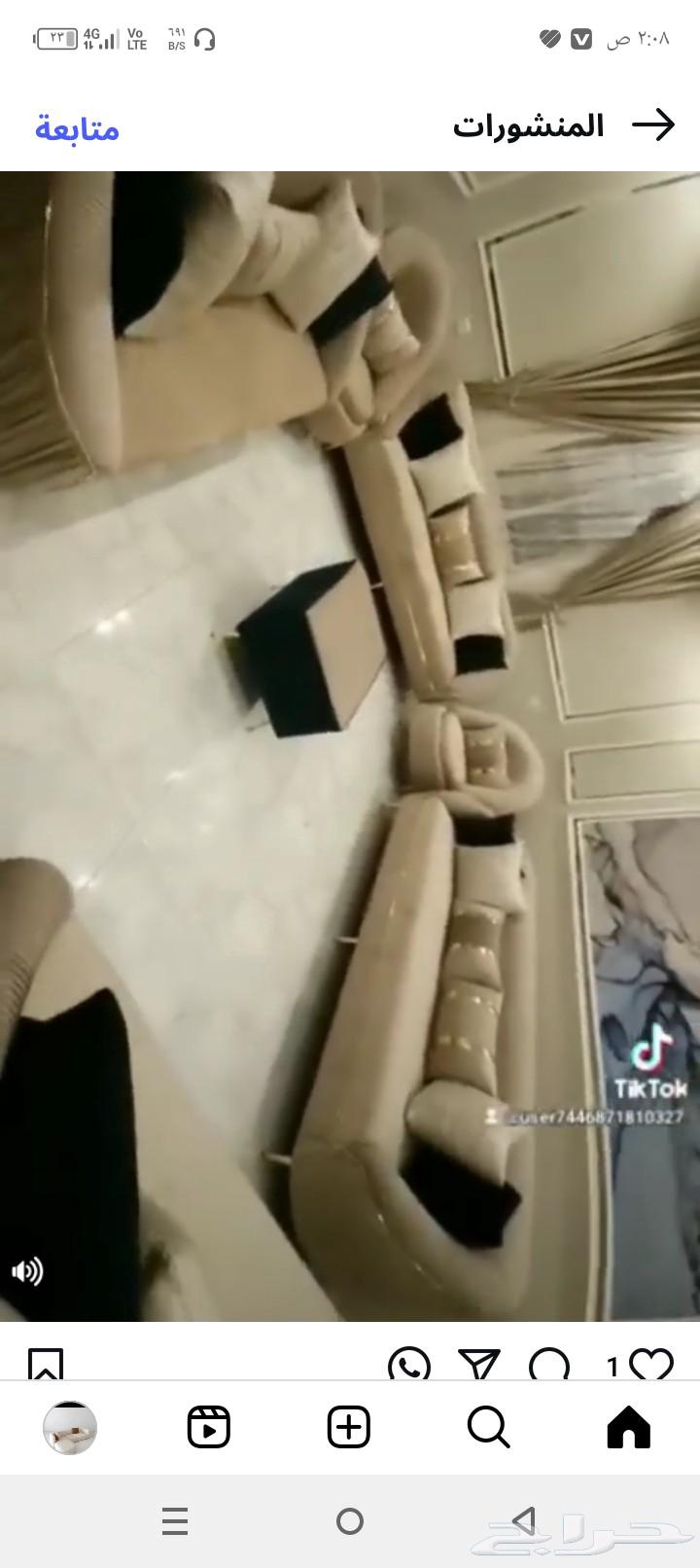 تفصيل كنب تنجد كنب مساند يوجد خدمه تابي وثمار ضمنه خمس سنوات64538816524034111