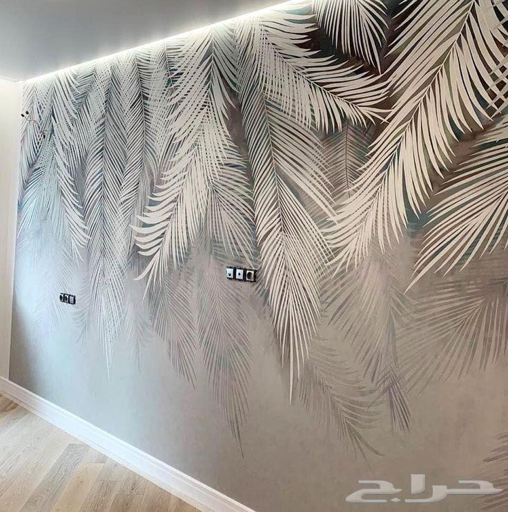 تركيب ورق جدران الرول 65ريال شامل الغرا64538739424257112