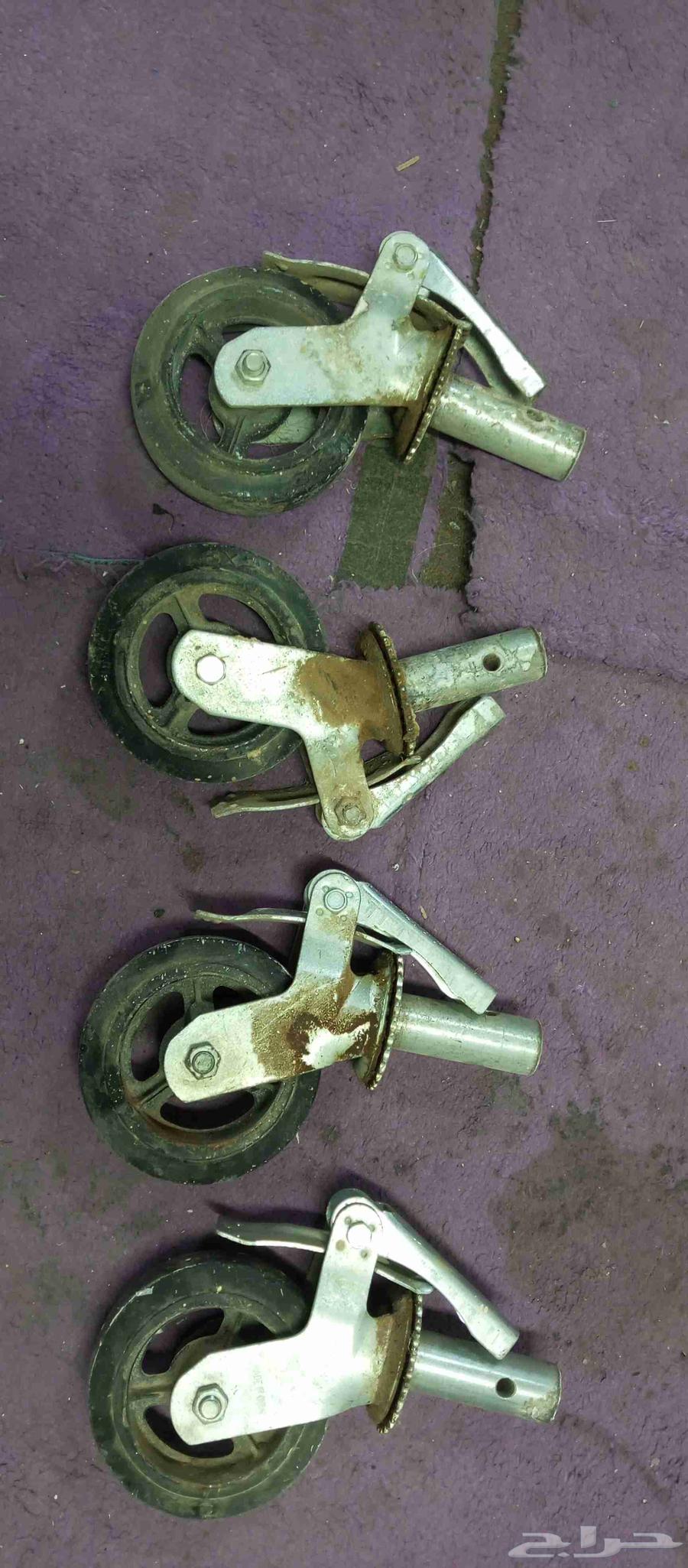 Four scaffold wheels in 100% good condition64563267309571110