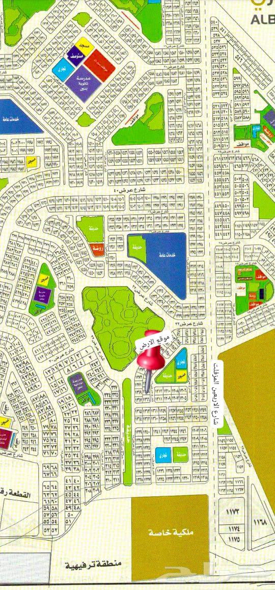 للبيع ارض في مخطط 3ج س حي المروج مساحه450م شارعين شمالي شرقي64545506953346110