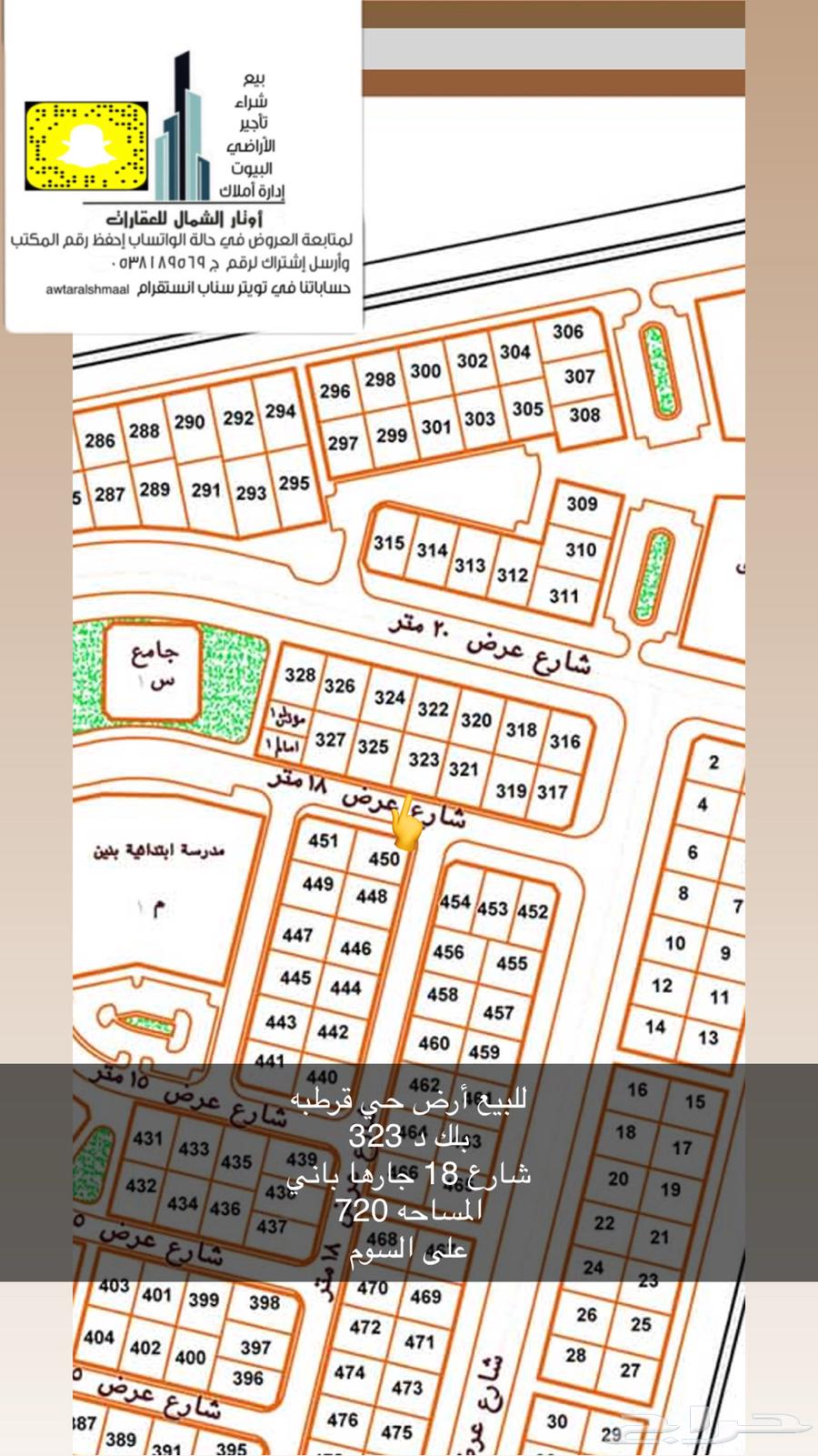 للبيع اراضي بعرعر64563218962562114