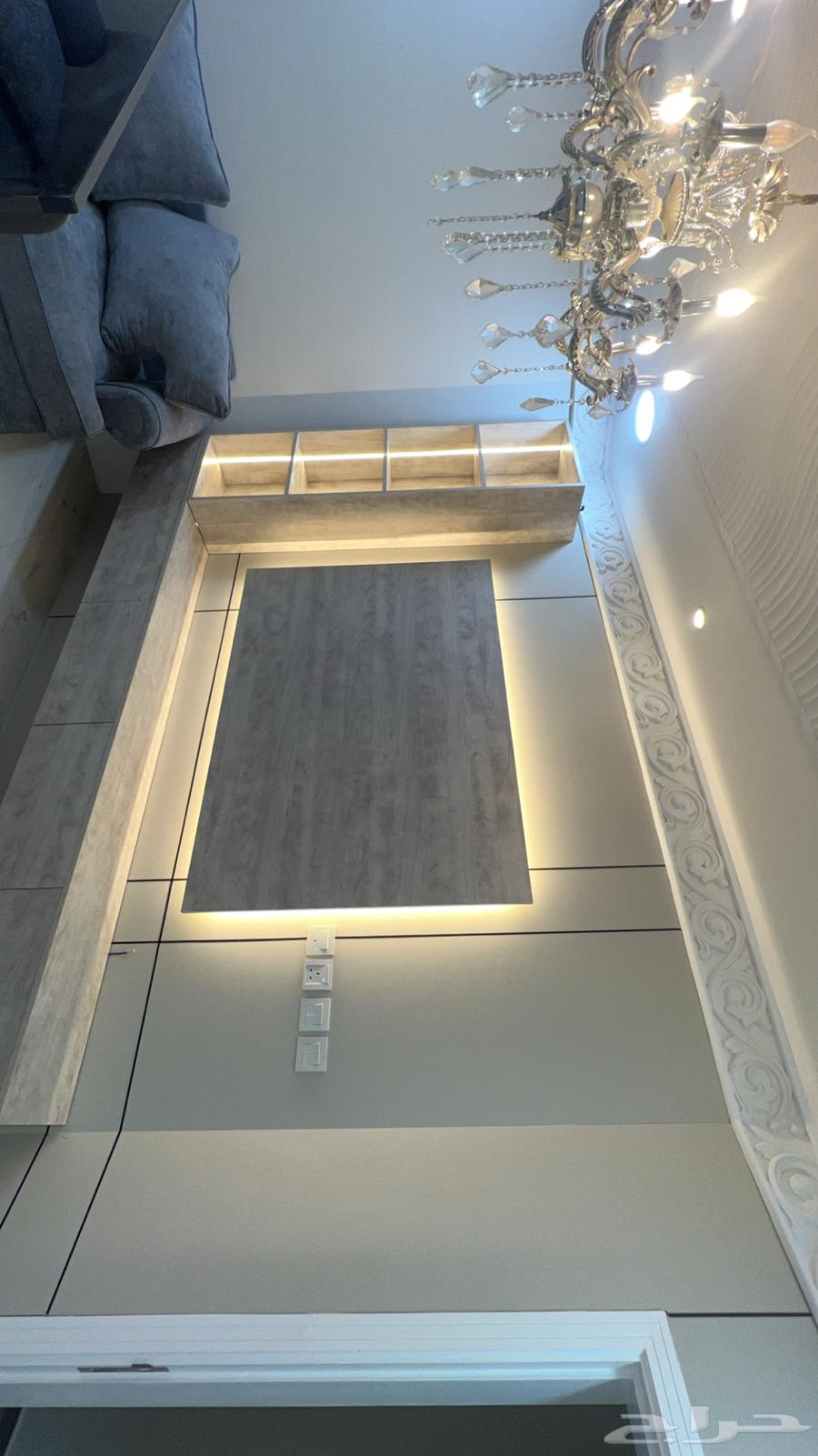 Shiboard alternative installation, wood alternative installation, TV decoration in Khobar64563375640577111