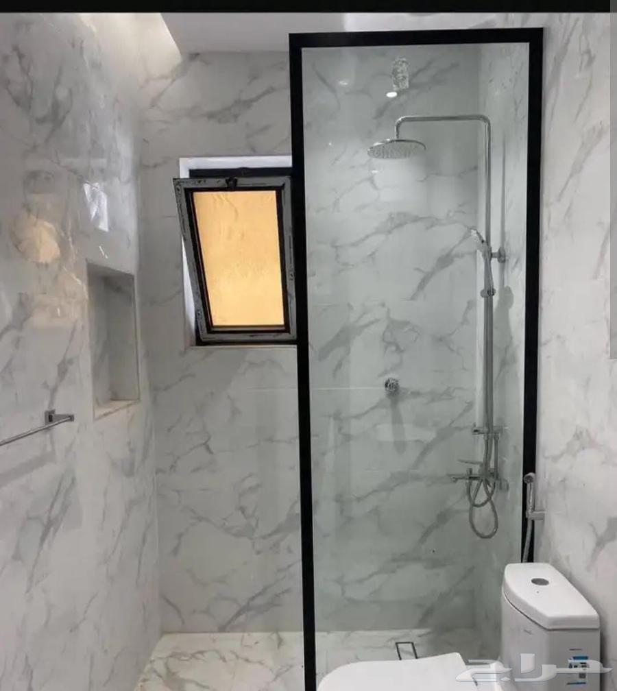 معلم زجاج حمام شاور جد  ابواب درابزان زجاج جد  باب زجاج حمام64563438295553111