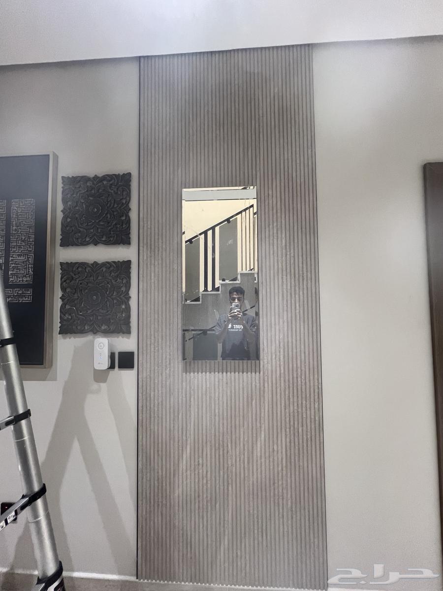 Shiboard alternative installation, wood alternative installation, TV decoration in Khobar64563375640577113