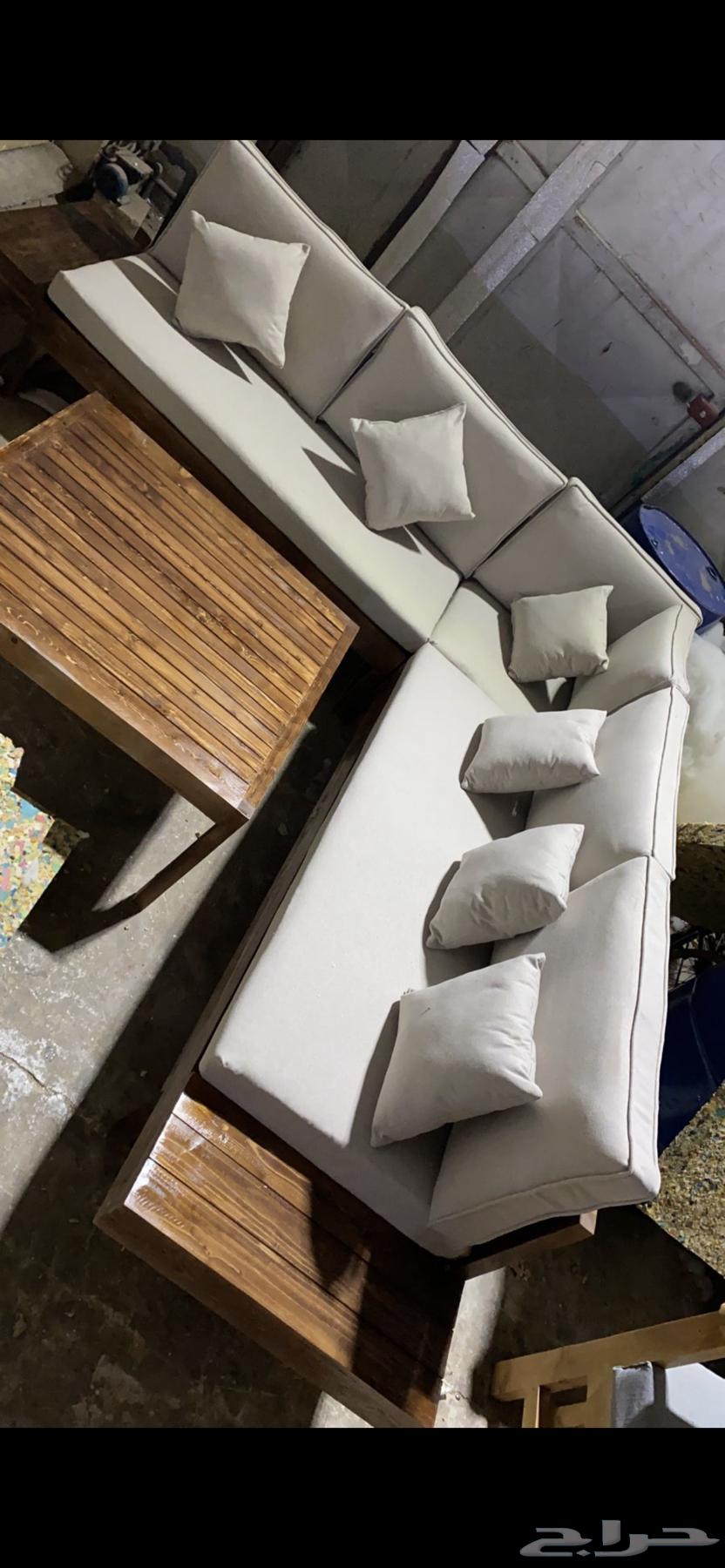 جلسة خارجية كراسي خشب حديد طقم جاهزة جاهز تفصيل اطقم64572917222529112