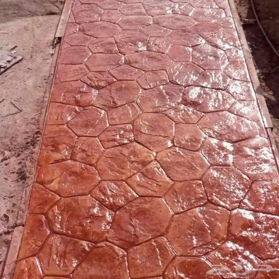 ون ريت الأرضيات الخرسانة مطبوعة ملونة شكل الون مختلفة استرا64572949357953111