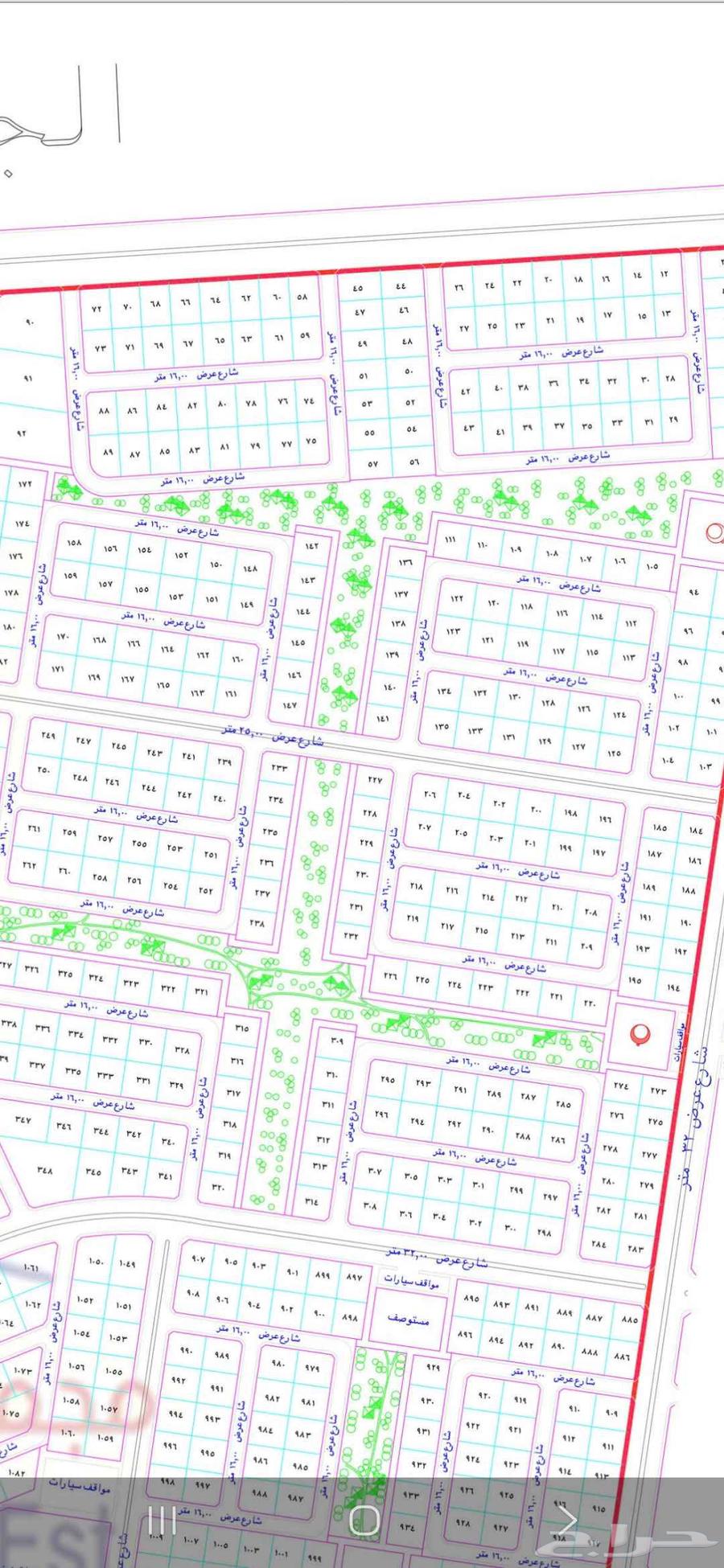 للبيع ثلث قطعة أرض في جوهرة العروس جزء 2ل موقع مميز جدا64582387384194110