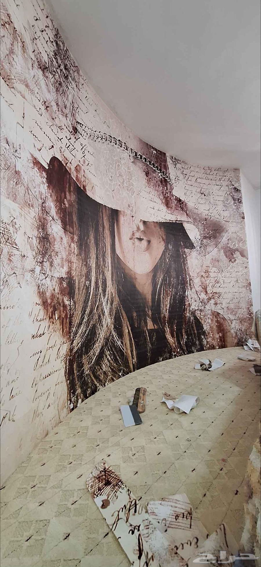 تركيب ورق جدران دهانات64572965381891113