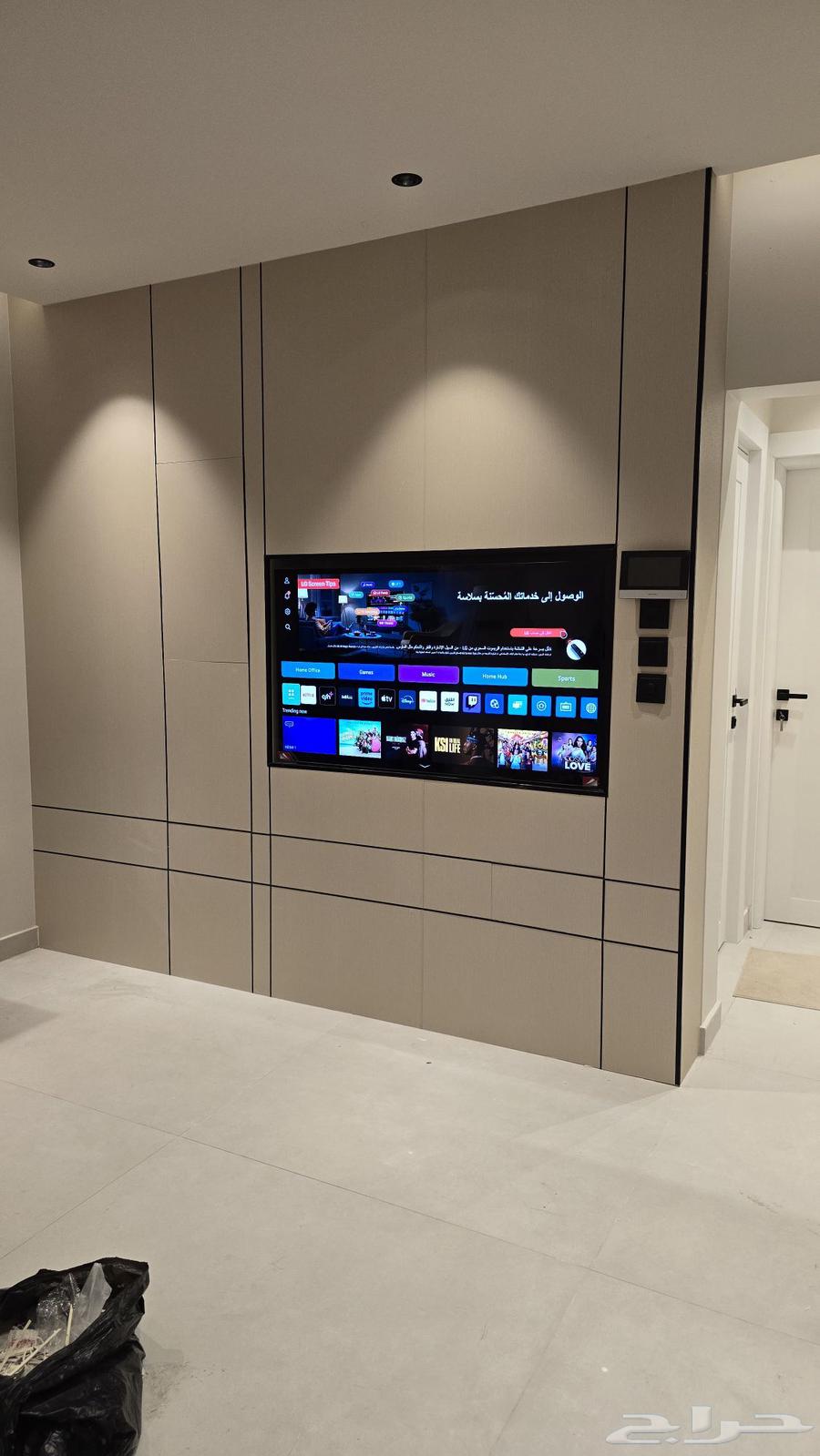 ديكور شاشات ديكور تلفزيون ديكور مداخل تفصيل مراياء تفصيل تس64582470200067110