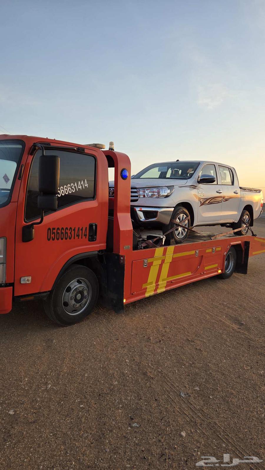 Saudi trailer returning from Dammam to Riyadh, our goal is to serve you64582421995777110