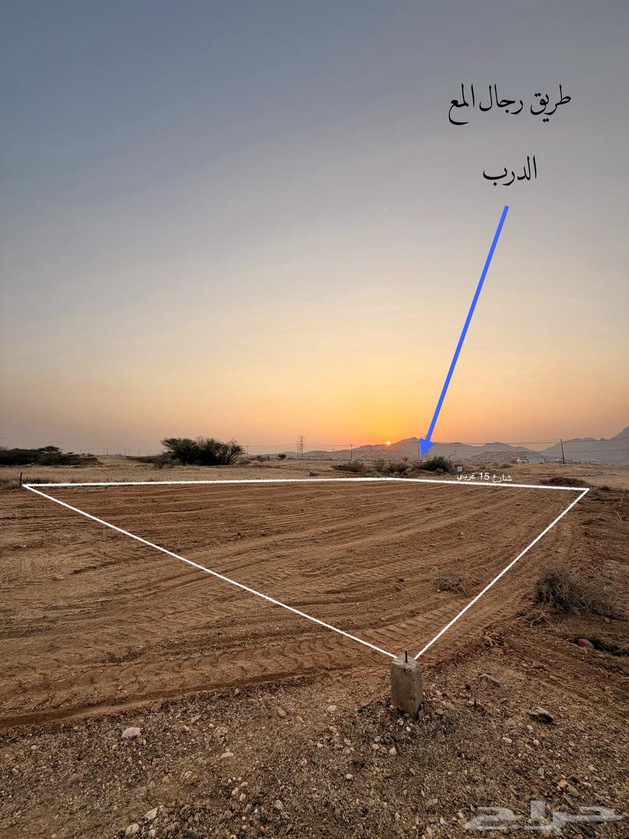 أرض للبيع رجال المع بني زيد قريبه جدا  للشارع العام64572735388930113