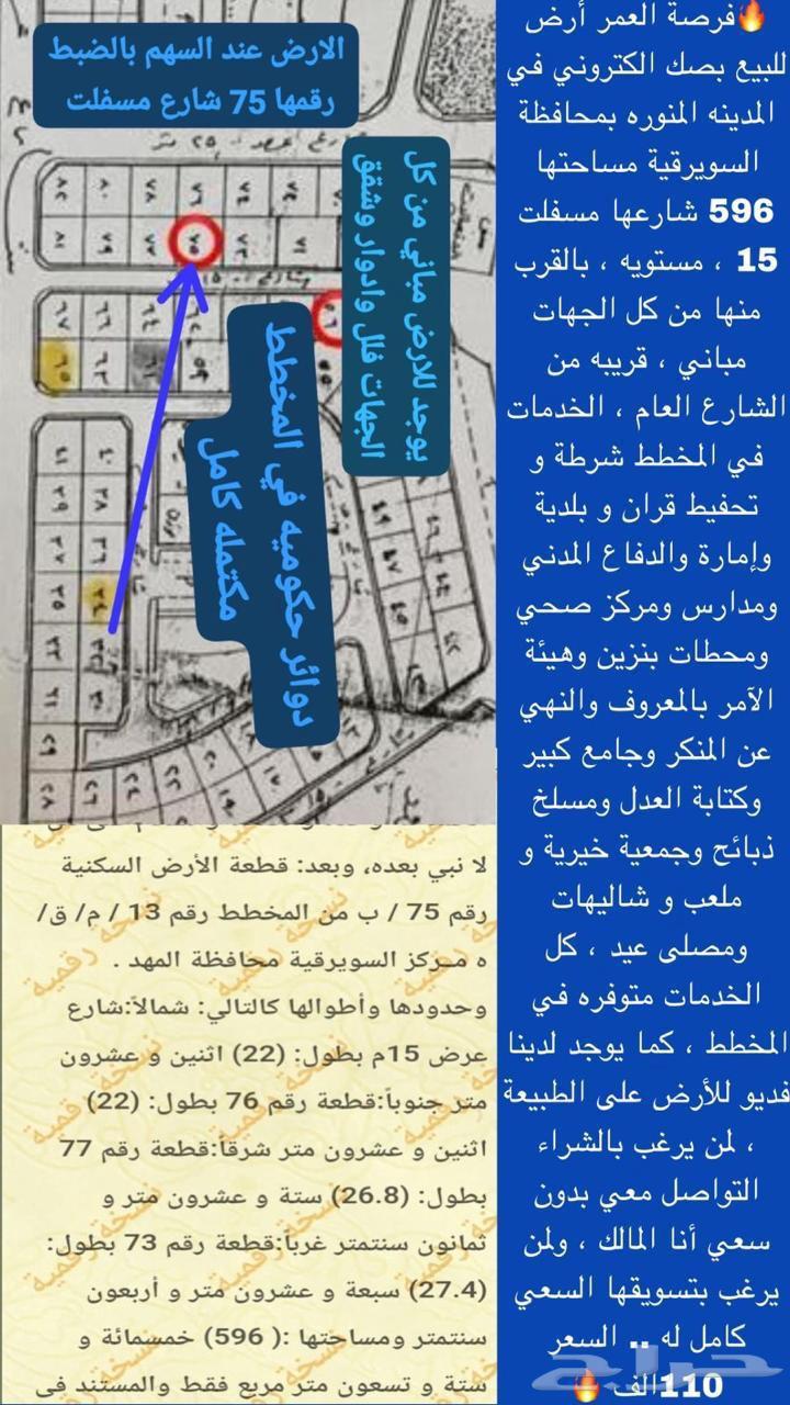 ارض للبيع المدينه المنوره اناالمالك إذا بتشتري من دون سعي64572801247489110