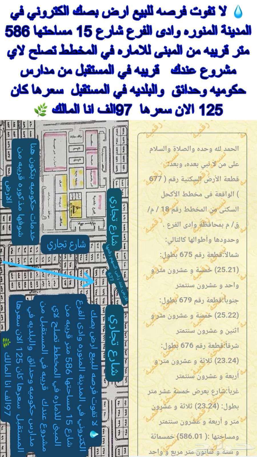 ارض للبيع في المدينه المنوره اناالمالك إذا بتشتري من دون سعي64582405196162110
