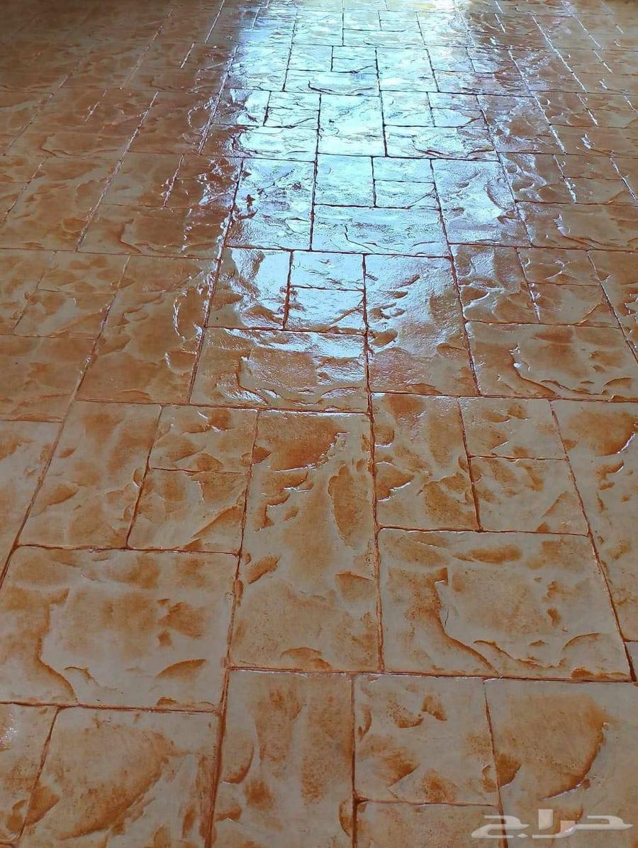 ون ريت الأرضيات الخرسانة مطبوعة ملونة شكل الون مختلفة استرا64572949357953110