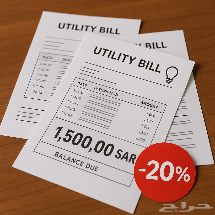 أسدد لك أي فاتورة كهرباء بخصم 20 من قيمة الفاتورة الأصلية64582675090050110